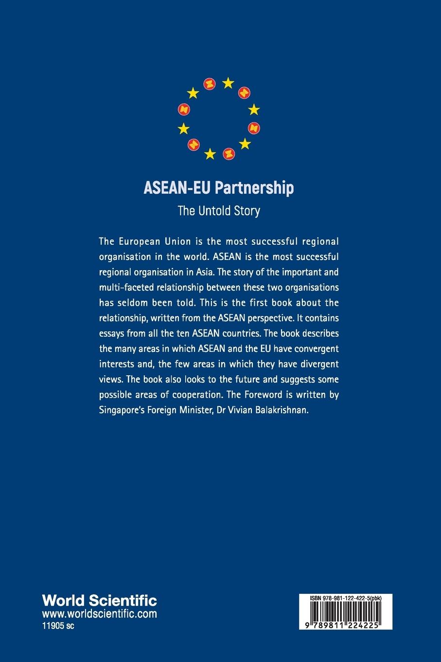 Rückseite: 9789811224225 | ASEAN-EU PARTNERSHIP | THE UNTOLD STORY | Tommy Koh &amp; Lay Hwee Yeo