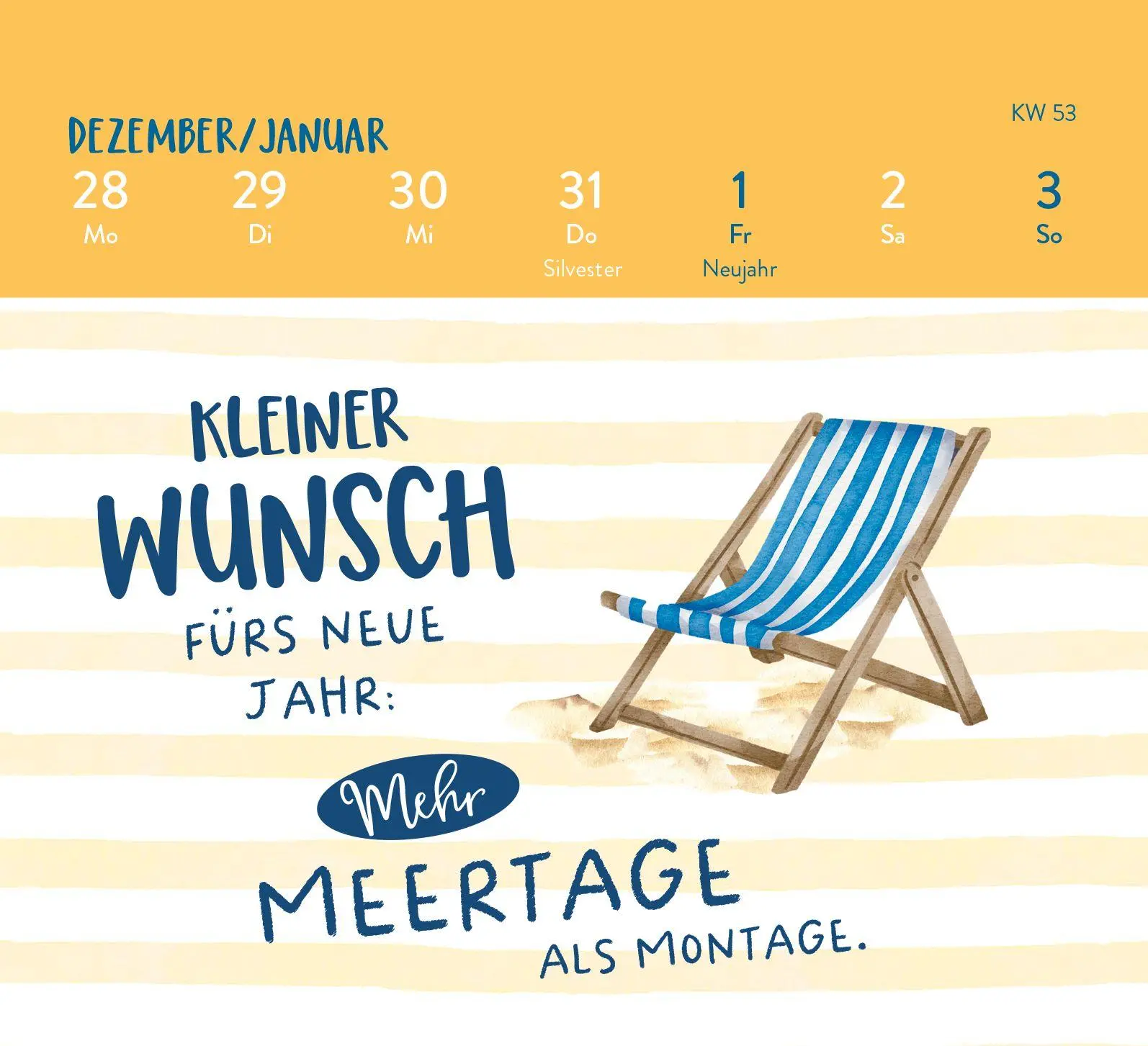 Bild: 4036442014325 | Mini-Wochenkalender 2027: MEER ist Balsam für die Seele | Rosenbusch