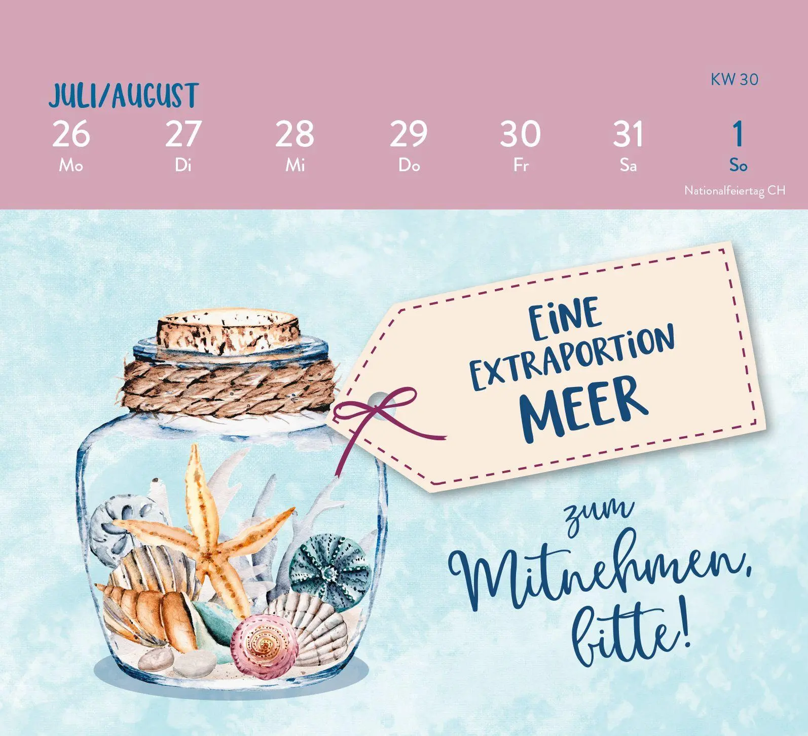 Bild: 4036442014325 | Mini-Wochenkalender 2027: MEER ist Balsam für die Seele | Rosenbusch