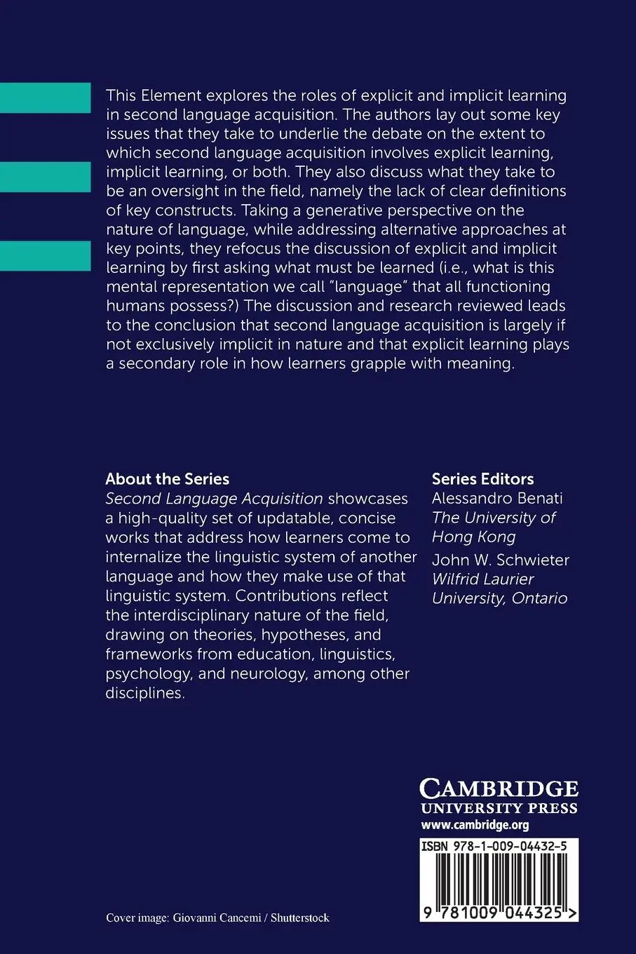 Rückseite: 9781009044325 | Explicit and Implicit Learning in Second Language Acquisition | Buch