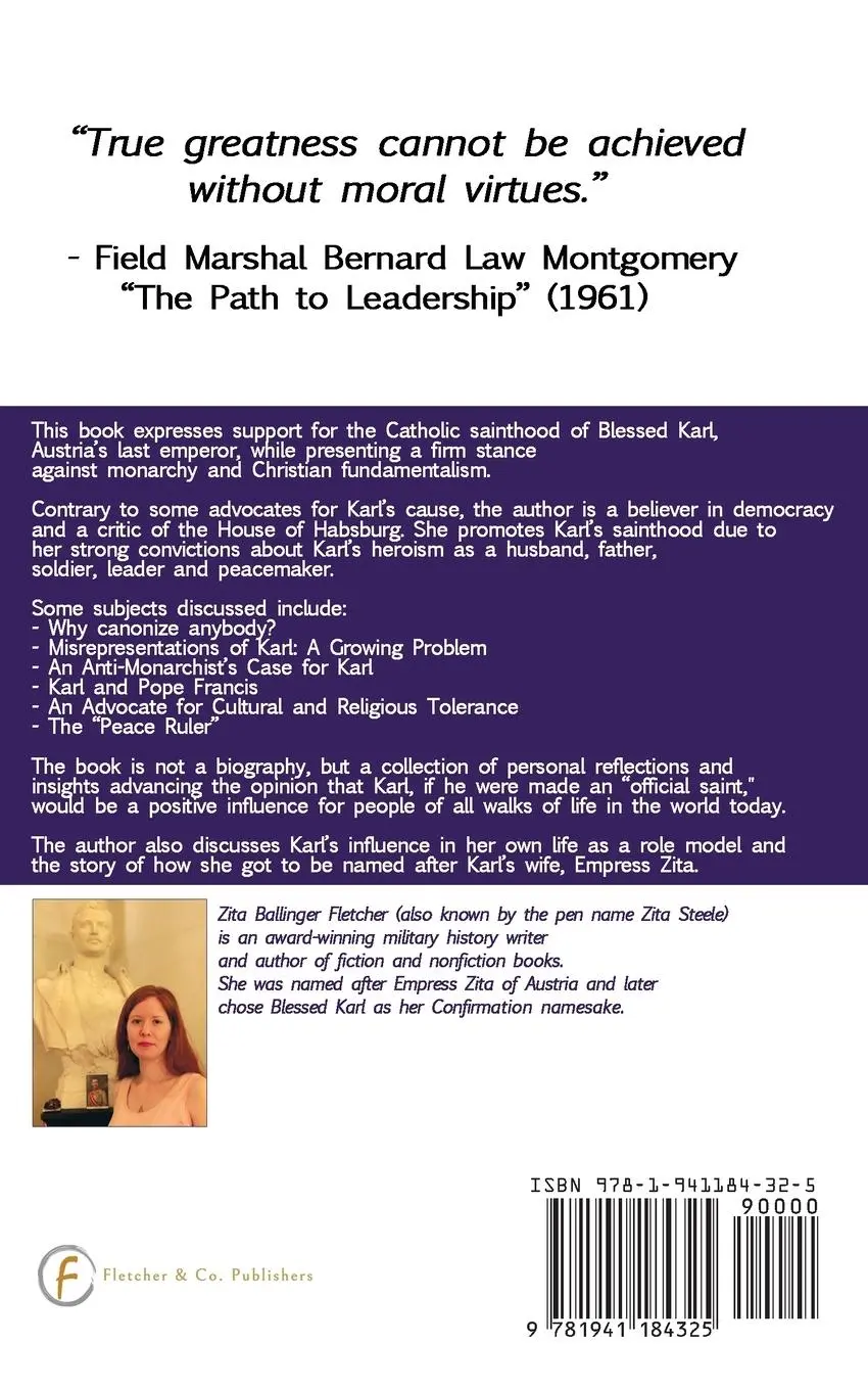 Rückseite: 9781941184325 | Blessed Karl of Austria | Real Reasons for his Sainthood | Zita Steele