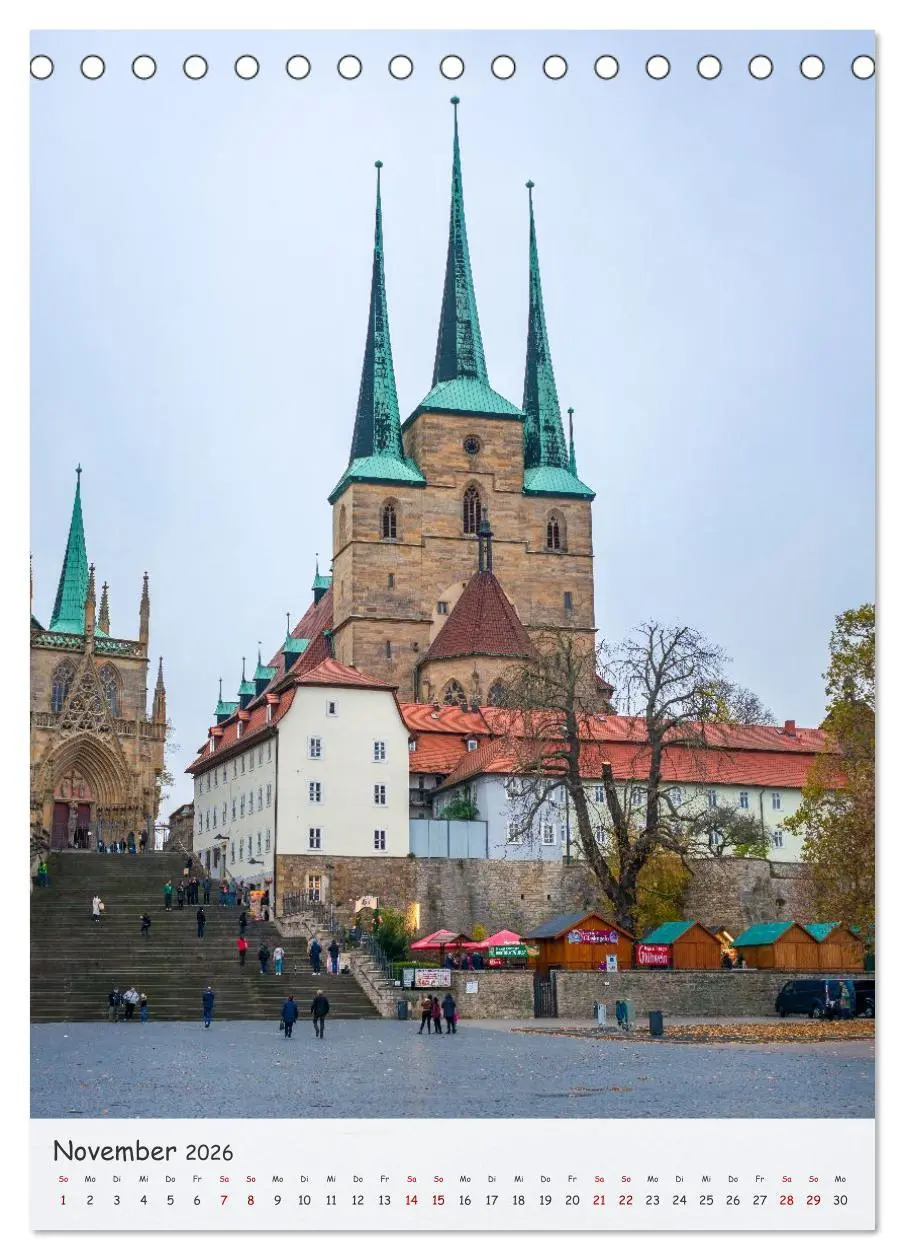 Bild: 9783516584325 | Erfurt - Zwischen Dom und Krämerbrücke (Tischkalender 2026 DIN A5...