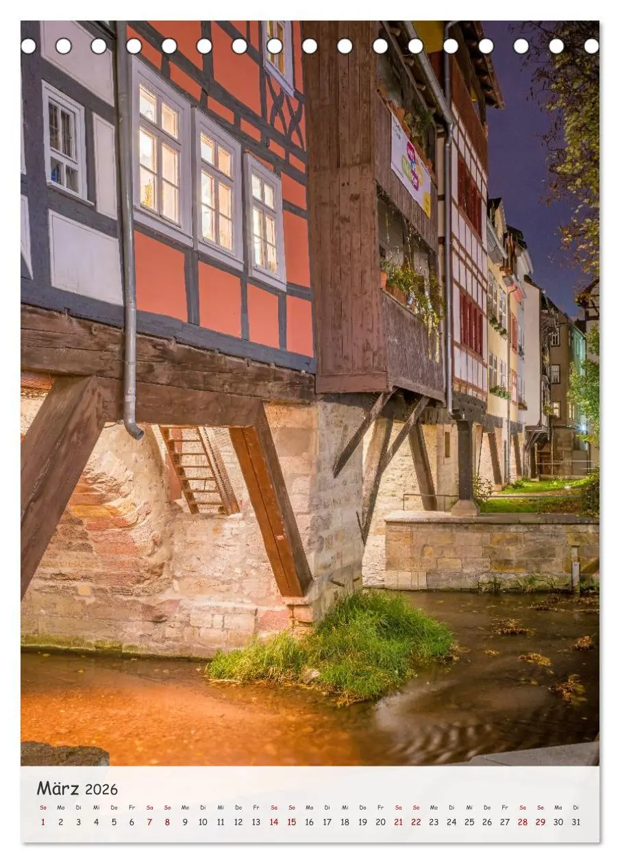 Bild: 9783516584325 | Erfurt - Zwischen Dom und Krämerbrücke (Tischkalender 2026 DIN A5...