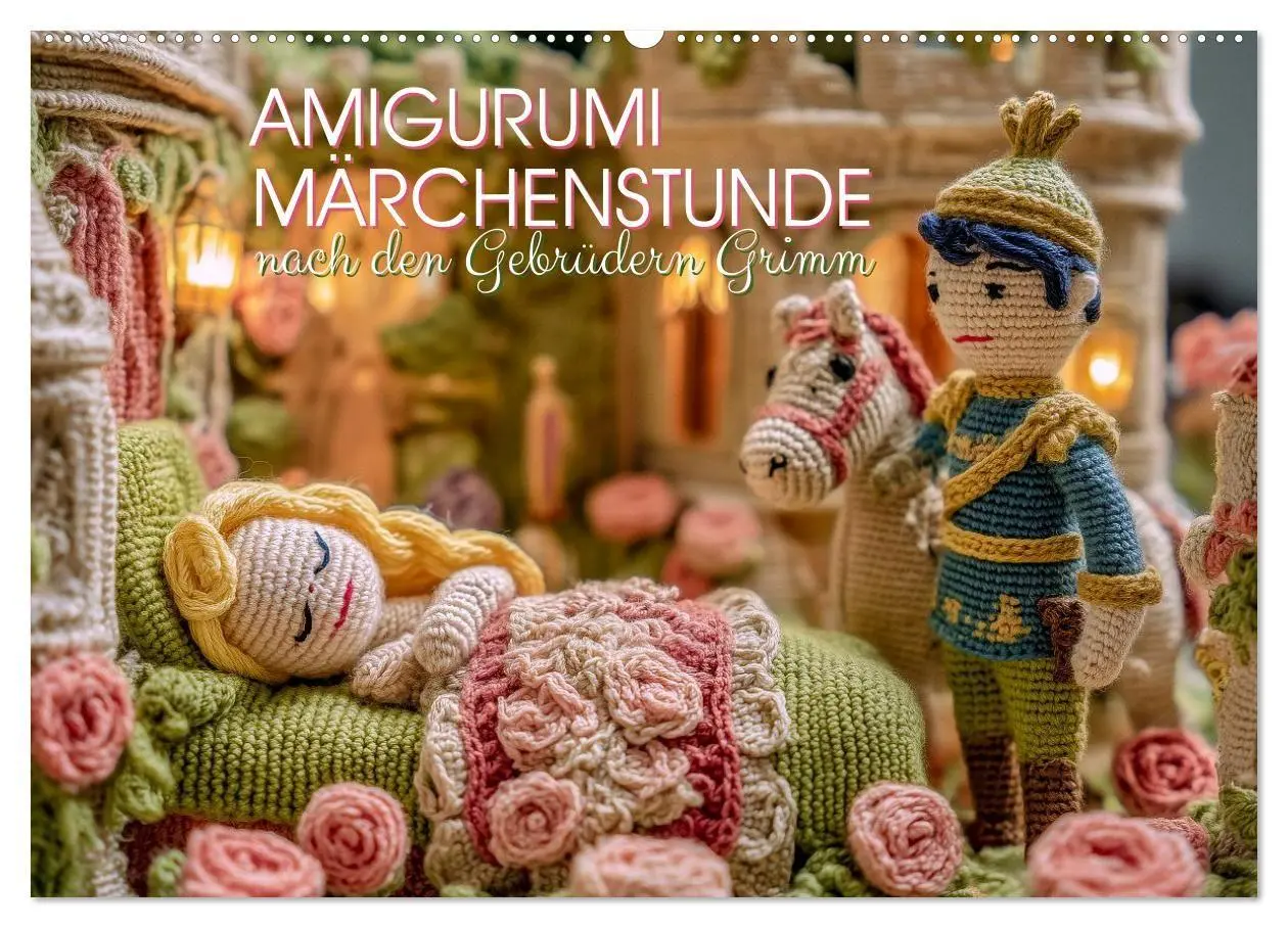 Cover: 9783516654325 | Amigurumi Märchenstunde nach den Gebrüdern Grimm (Wandkalender 2026...