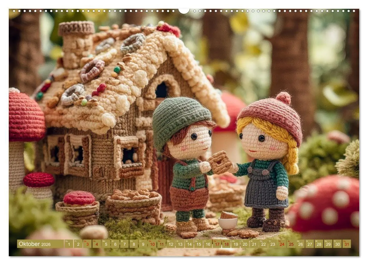 Bild: 9783516654325 | Amigurumi Märchenstunde nach den Gebrüdern Grimm (Wandkalender 2026...