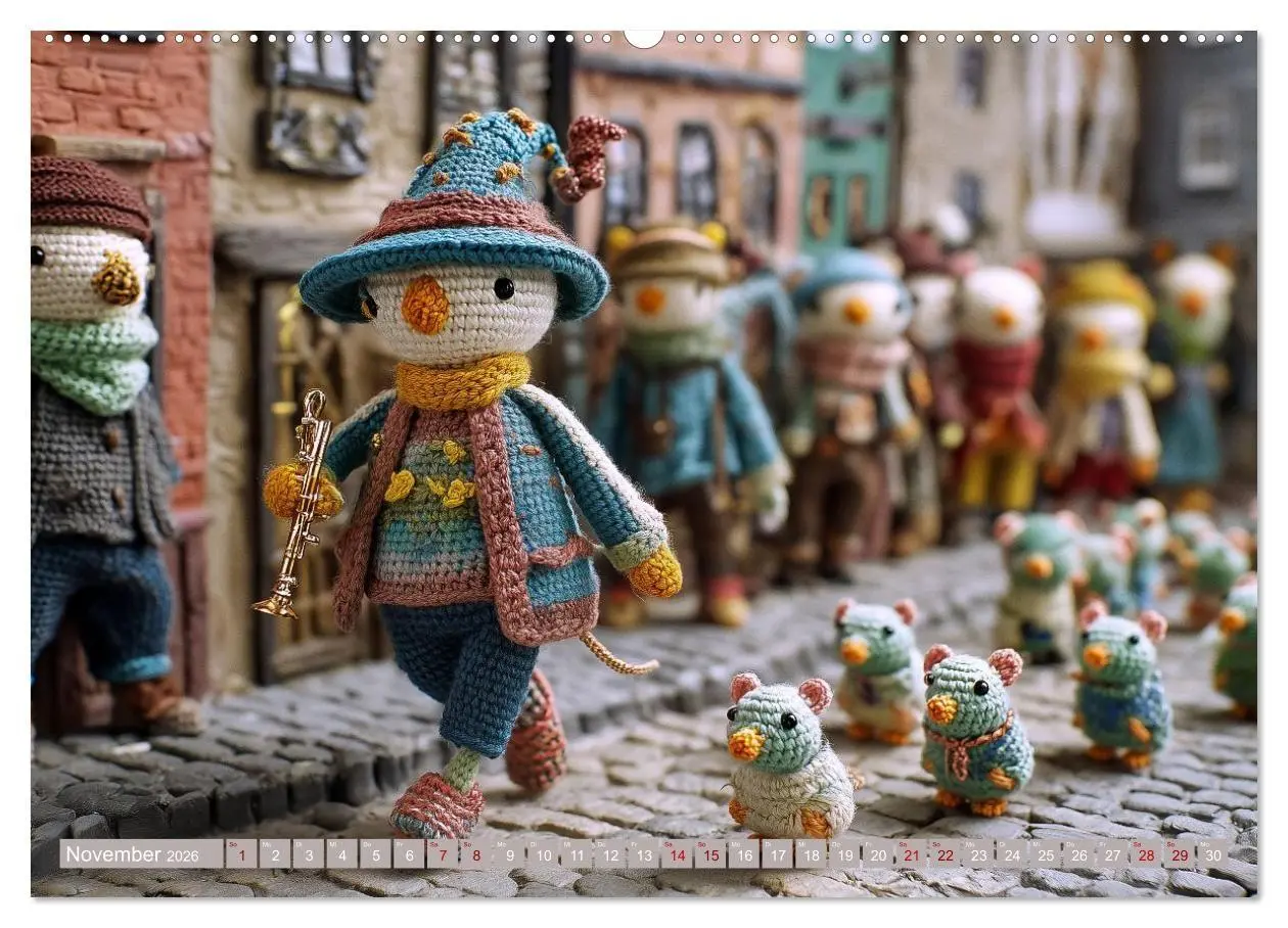 Bild: 9783516654325 | Amigurumi Märchenstunde nach den Gebrüdern Grimm (Wandkalender 2026...