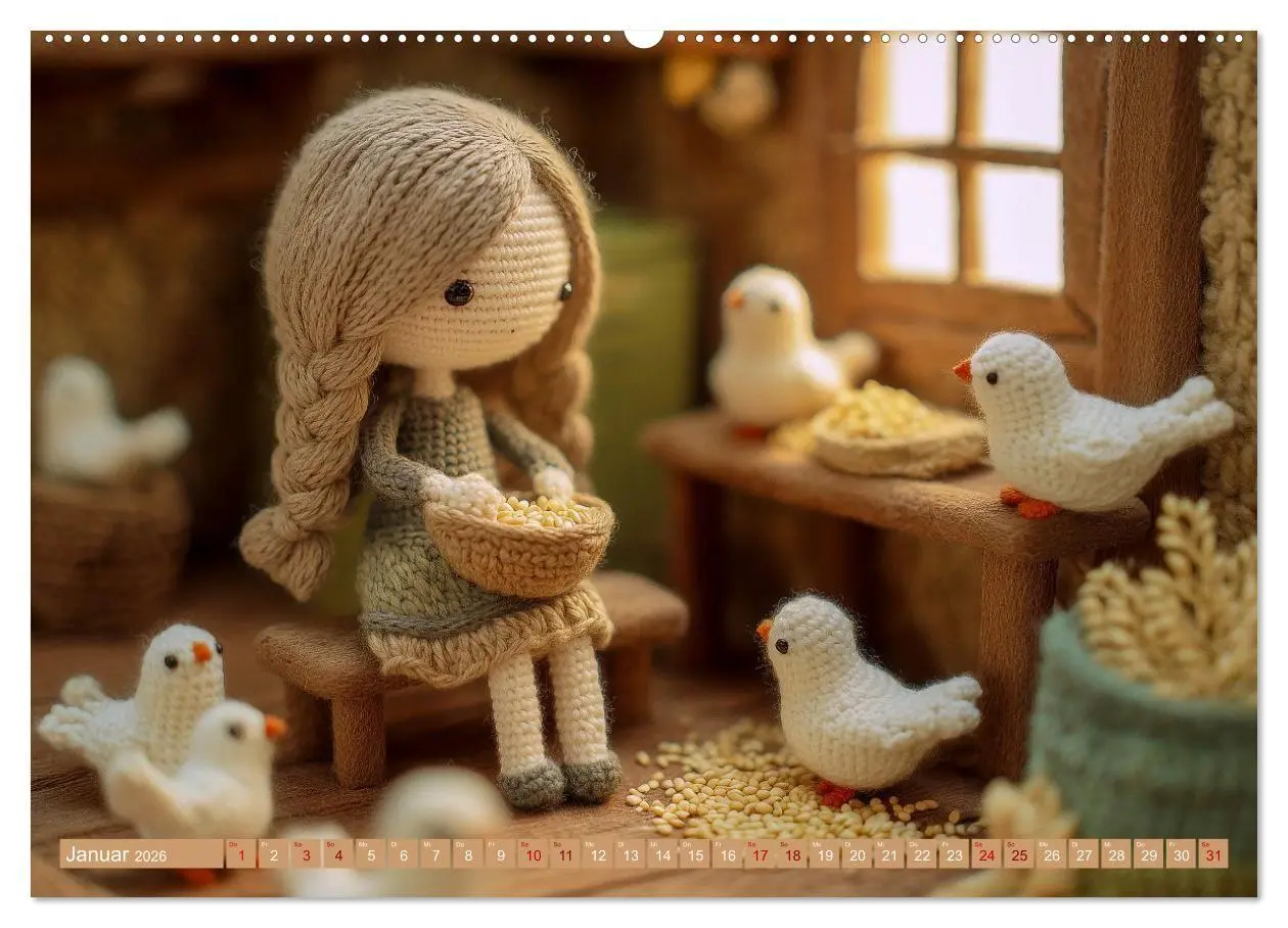 Bild: 9783516654325 | Amigurumi Märchenstunde nach den Gebrüdern Grimm (Wandkalender 2026...