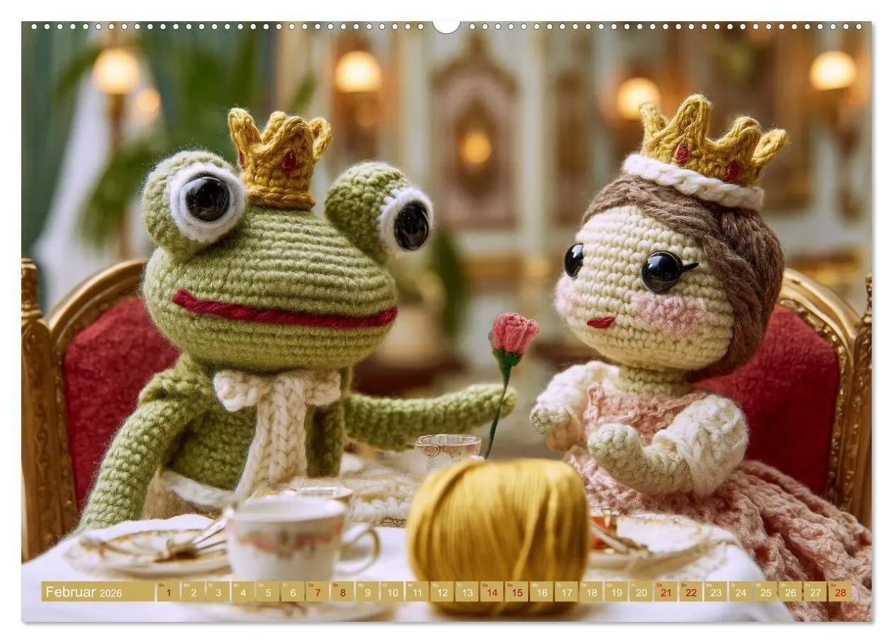Bild: 9783516654325 | Amigurumi Märchenstunde nach den Gebrüdern Grimm (Wandkalender 2026...
