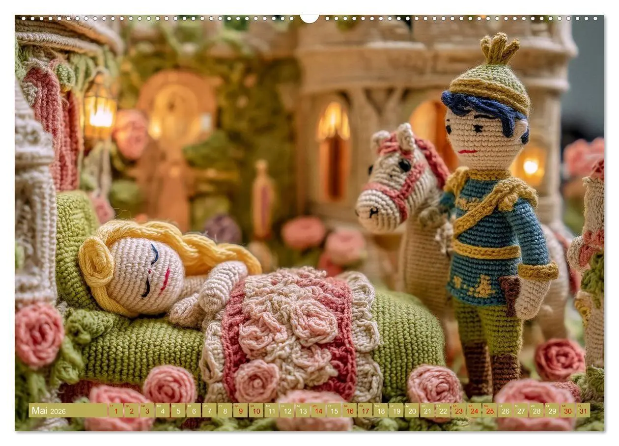 Bild: 9783516654325 | Amigurumi Märchenstunde nach den Gebrüdern Grimm (Wandkalender 2026...