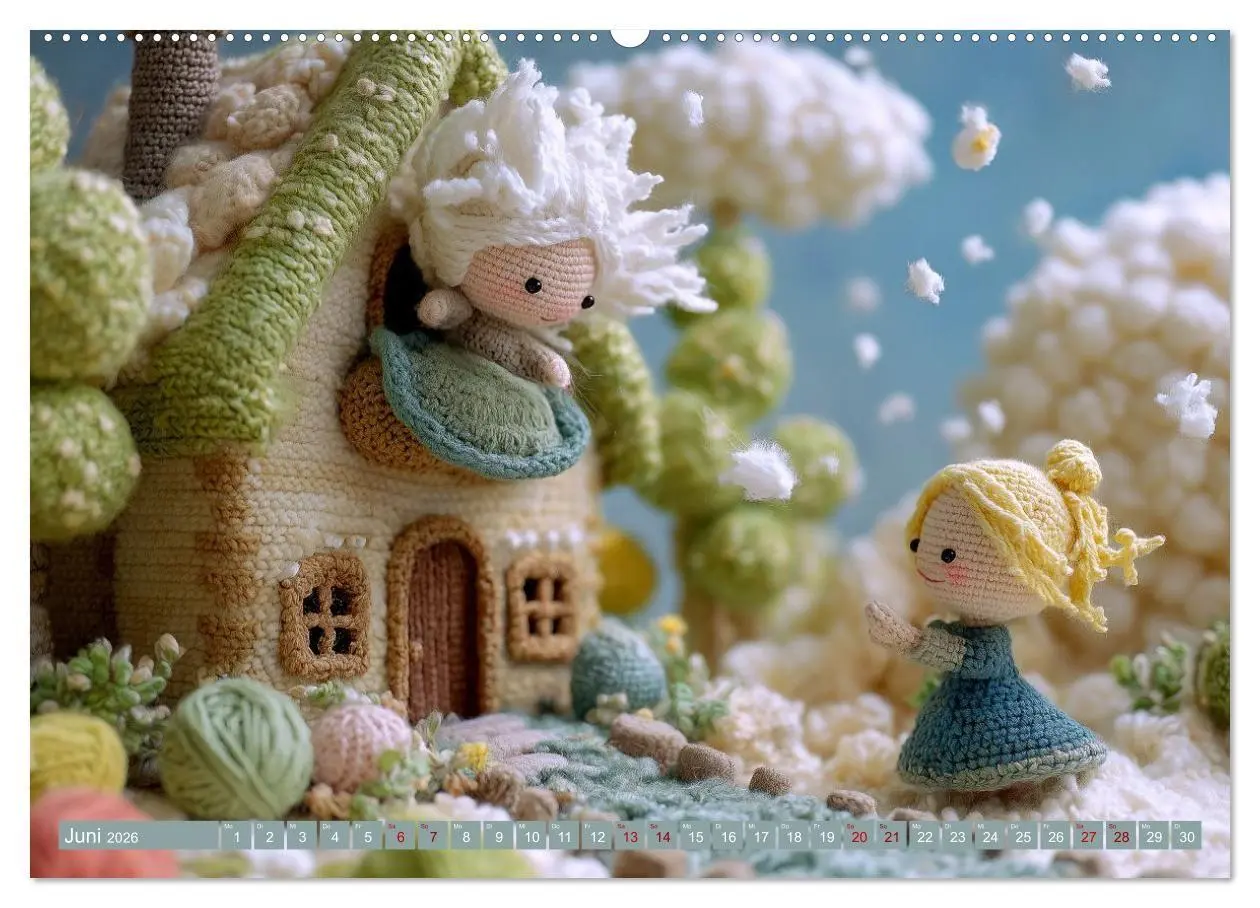 Bild: 9783516654325 | Amigurumi Märchenstunde nach den Gebrüdern Grimm (Wandkalender 2026...