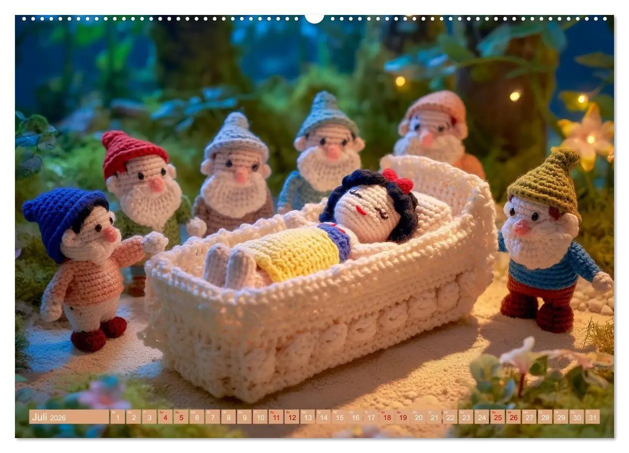 Bild: 9783516654325 | Amigurumi Märchenstunde nach den Gebrüdern Grimm (Wandkalender 2026...