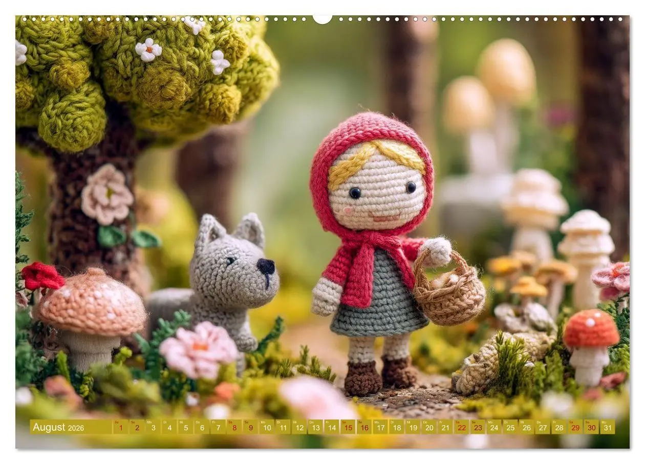 Bild: 9783516654325 | Amigurumi Märchenstunde nach den Gebrüdern Grimm (Wandkalender 2026...