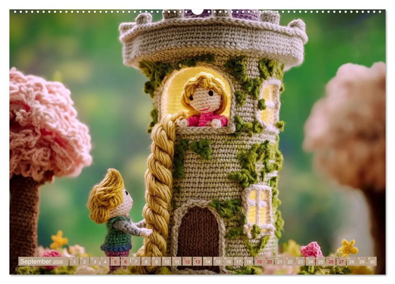 Bild: 9783516654325 | Amigurumi Märchenstunde nach den Gebrüdern Grimm (Wandkalender 2026...