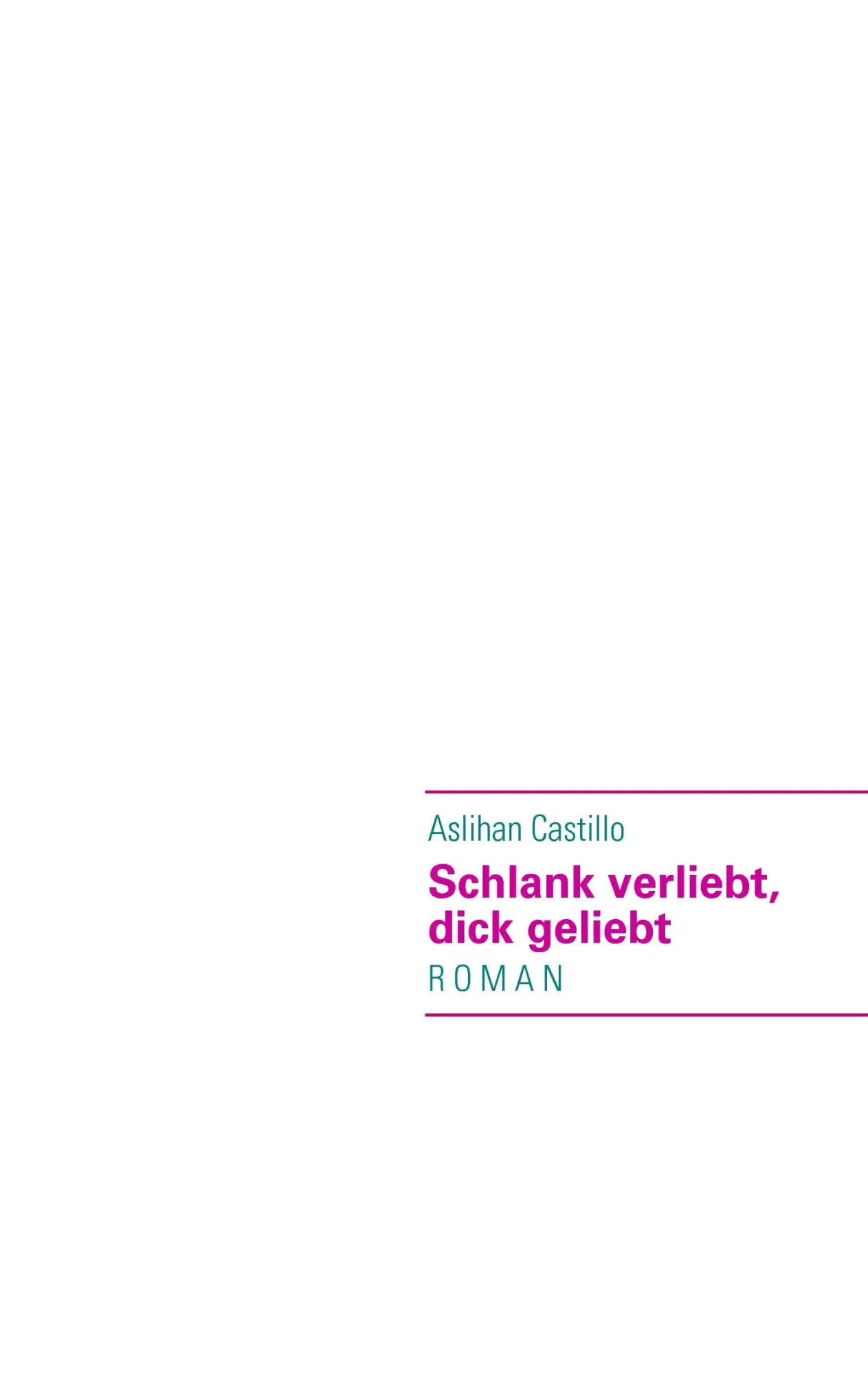 Cover: 9783837034325 | Schlank verliebt, dick geliebt | Aslihan Castillo | Taschenbuch | 2009