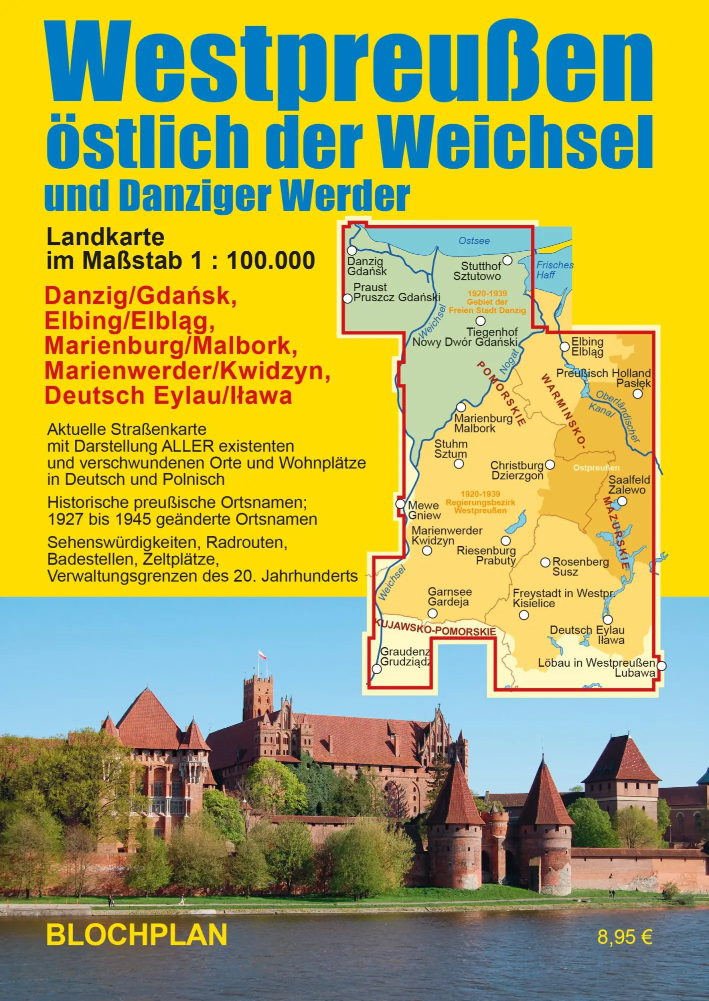 Cover: 9783982024325 | Landkarte Westpreußen östlich der Weichsel und Danziger Werder | Bloch