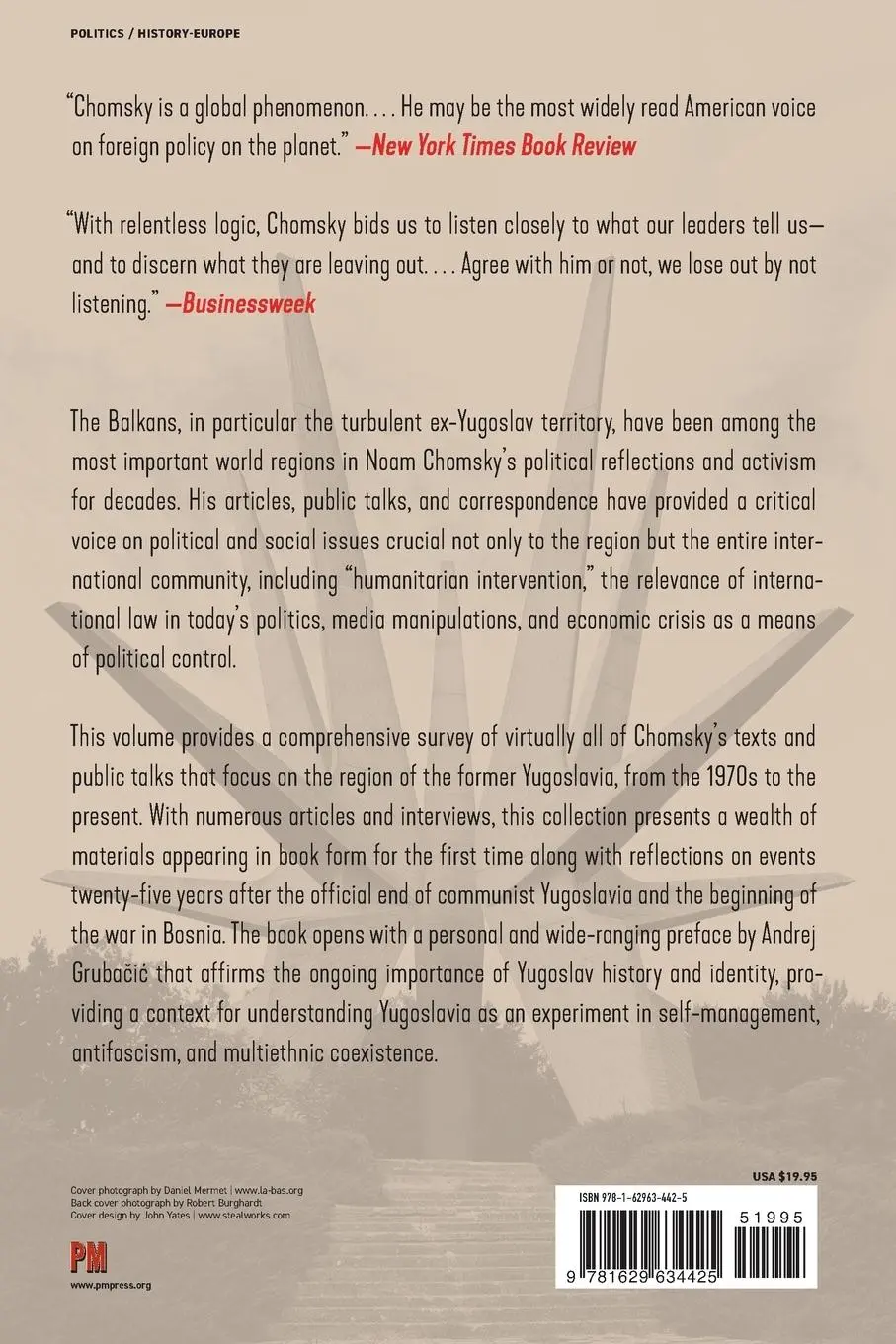 Rückseite: 9781629634425 | Yugoslavia | Peace, War, and Dissolution | Noam Chomsky | Taschenbuch