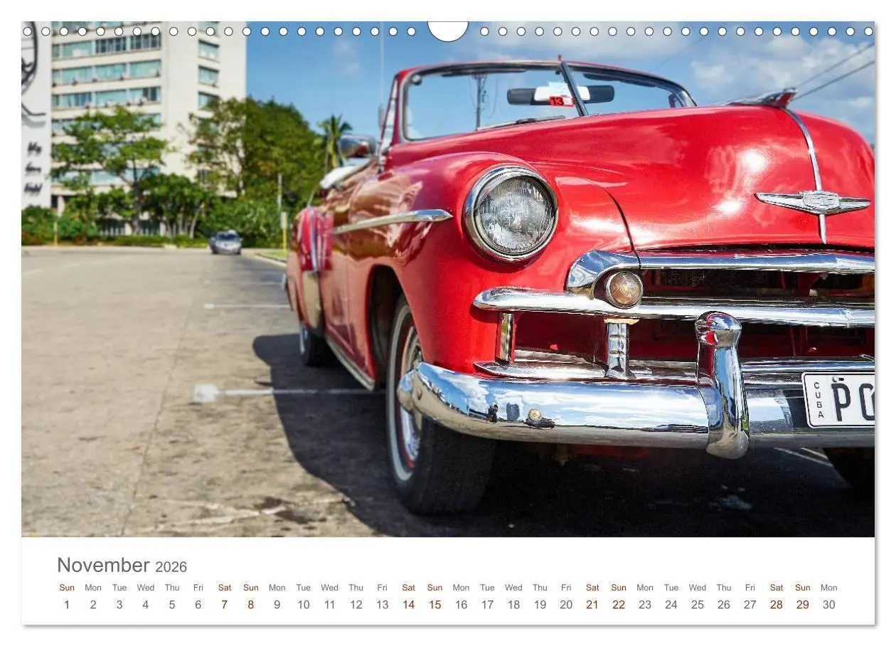 Bild: 9783516574425 | Cuban Cars (Wall Calendar 2026 DIN A3 landscape), CALVENDO 12 Month...