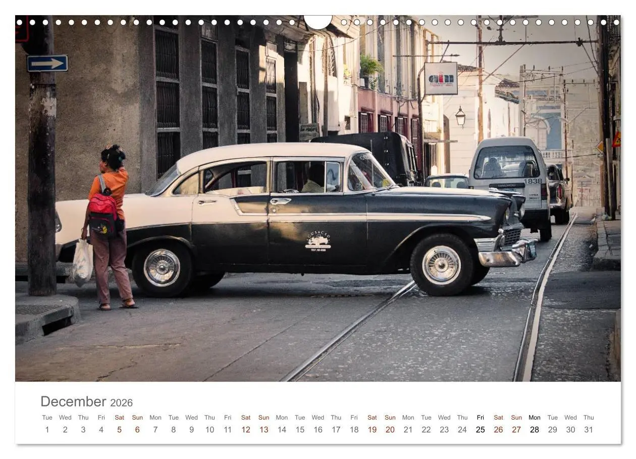 Bild: 9783516574425 | Cuban Cars (Wall Calendar 2026 DIN A3 landscape), CALVENDO 12 Month...
