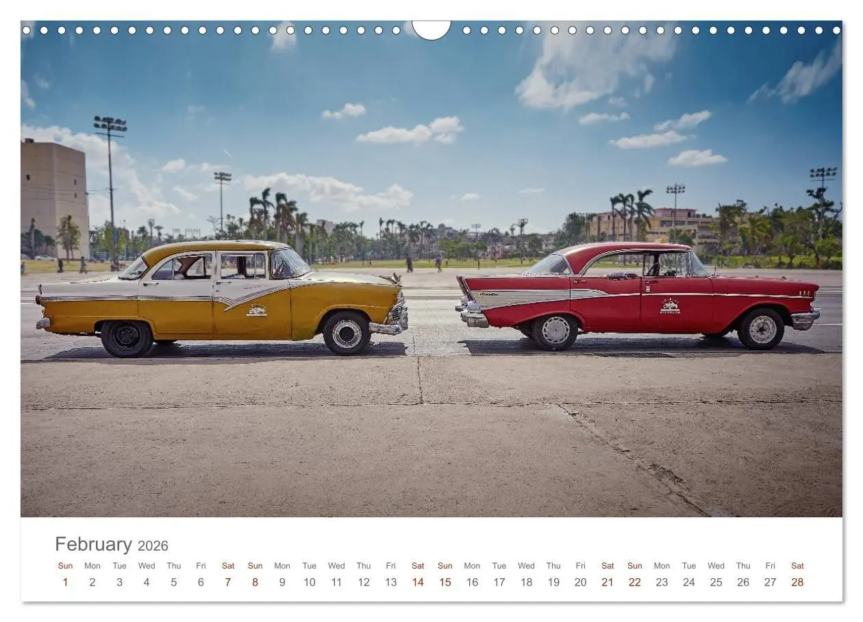 Bild: 9783516574425 | Cuban Cars (Wall Calendar 2026 DIN A3 landscape), CALVENDO 12 Month...