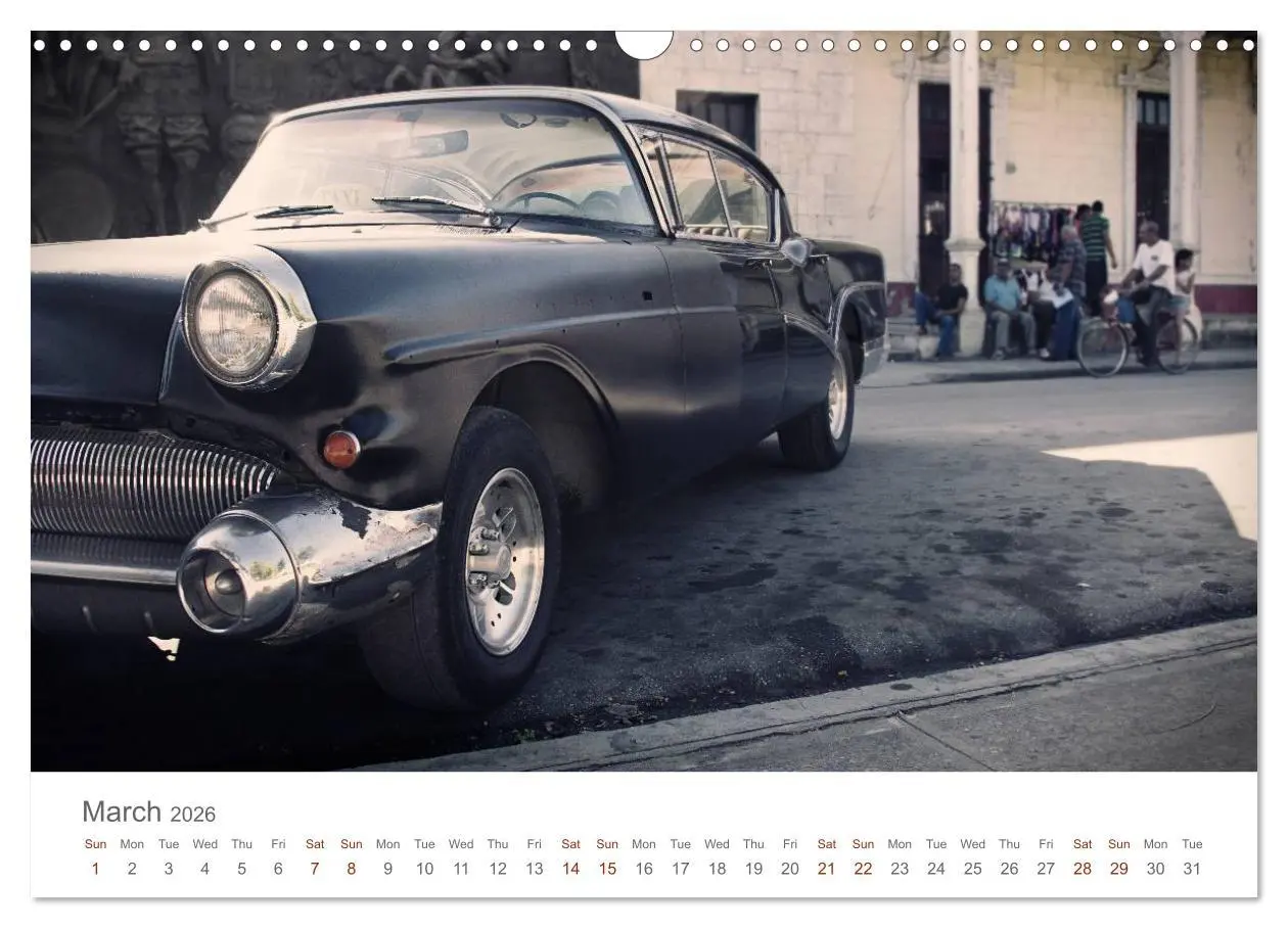 Bild: 9783516574425 | Cuban Cars (Wall Calendar 2026 DIN A3 landscape), CALVENDO 12 Month...