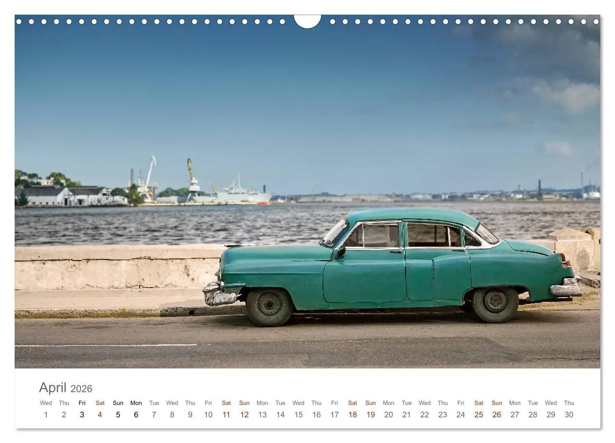 Bild: 9783516574425 | Cuban Cars (Wall Calendar 2026 DIN A3 landscape), CALVENDO 12 Month...