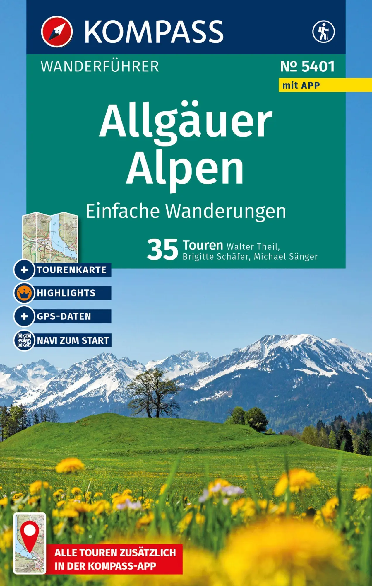 Cover: 9783991544425 | KOMPASS Wanderführer Allgäuer Alpen, einfache Wanderungen, 35...