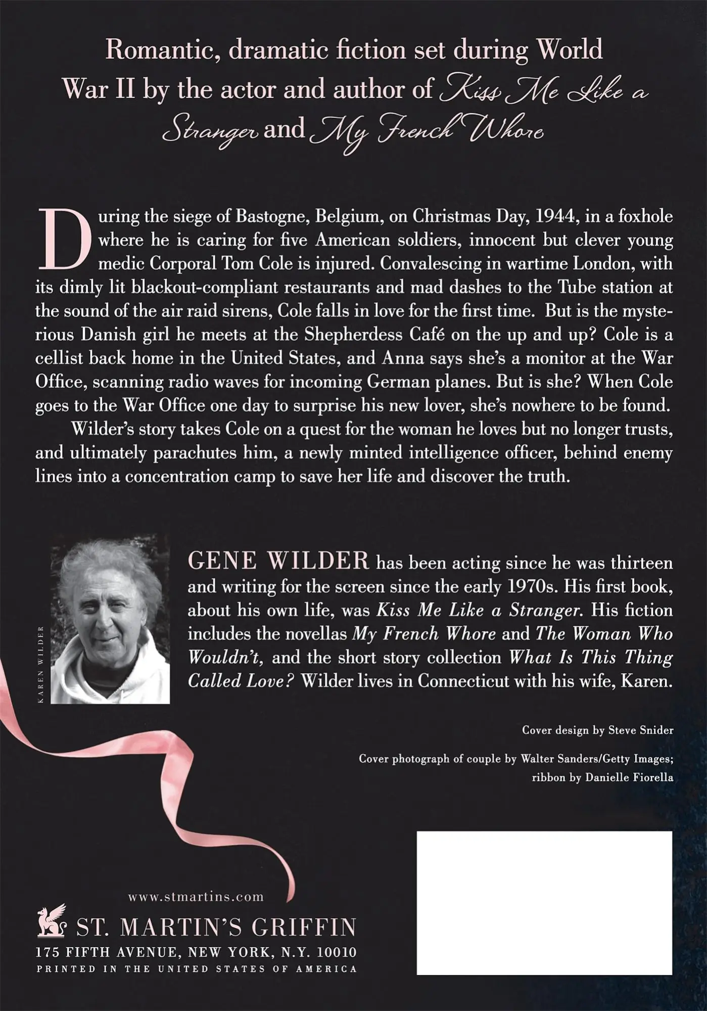 Rückseite: 9781250044525 | SOMETHING TO REMEMBER YOU BY | Gene Wilder | Taschenbuch | Englisch
