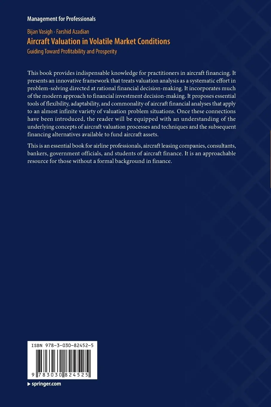 Rückseite: 9783030824525 | Aircraft Valuation in Volatile Market Conditions | Azadian (u. a.)