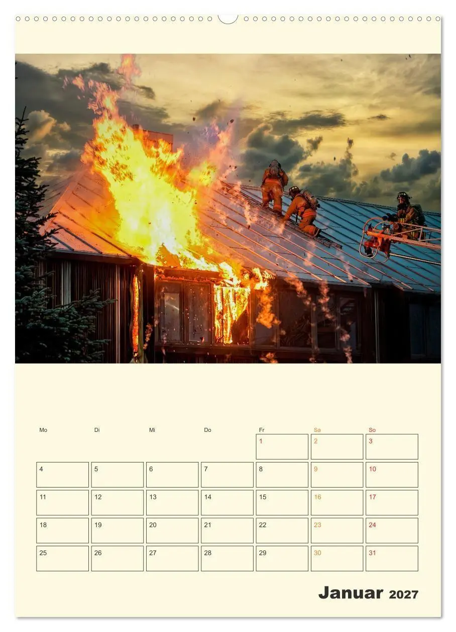 Bild: 9783569344525 | Feuerwehr - der Kalender (Wandkalender 2027 DIN A2 hoch), CALVENDO...