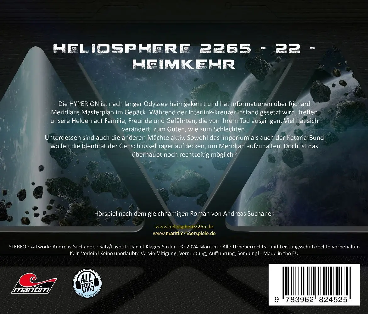 Bild: 9783962824525 | Heimkehr, 1 Audio-CD | Andreas Suchanek | Audio-CD | Jewelcase | CD