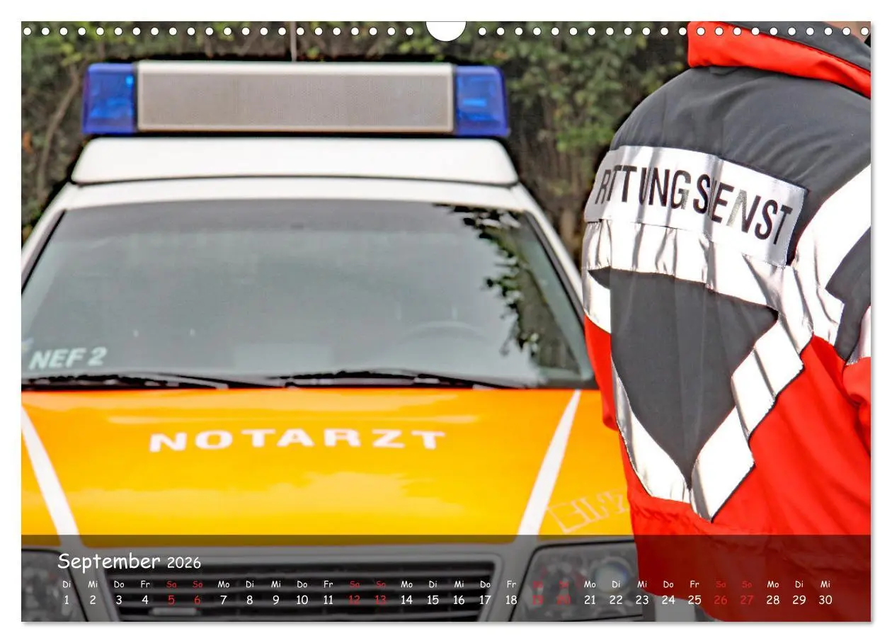 Bild: 9783457604625 | Der Rettungsdienst (Wandkalender 2026 DIN A3 quer), CALVENDO...