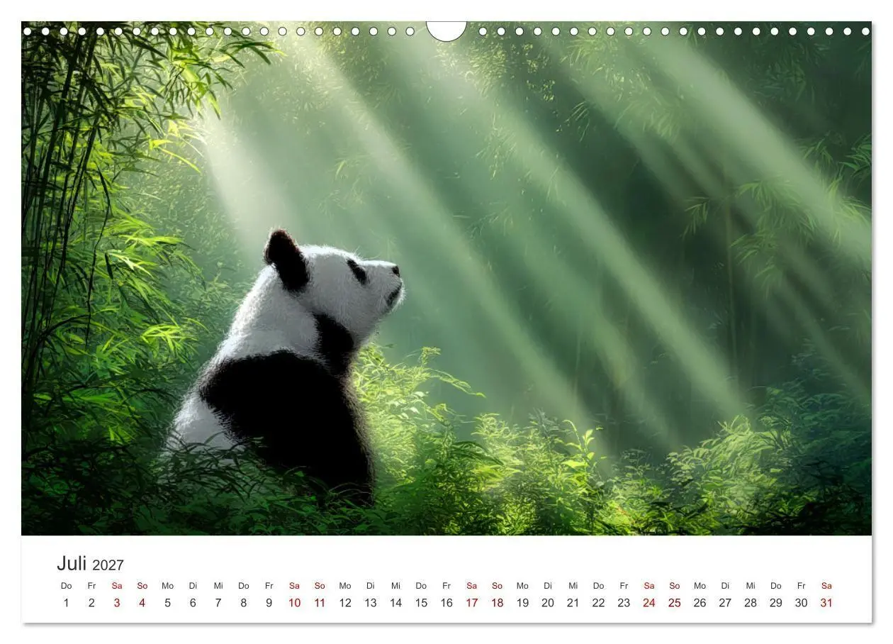 Bild: 9783516934625 | Schwarz auf Weiß - Der Panda-Kalender (Wandkalender 2027 DIN A3...
