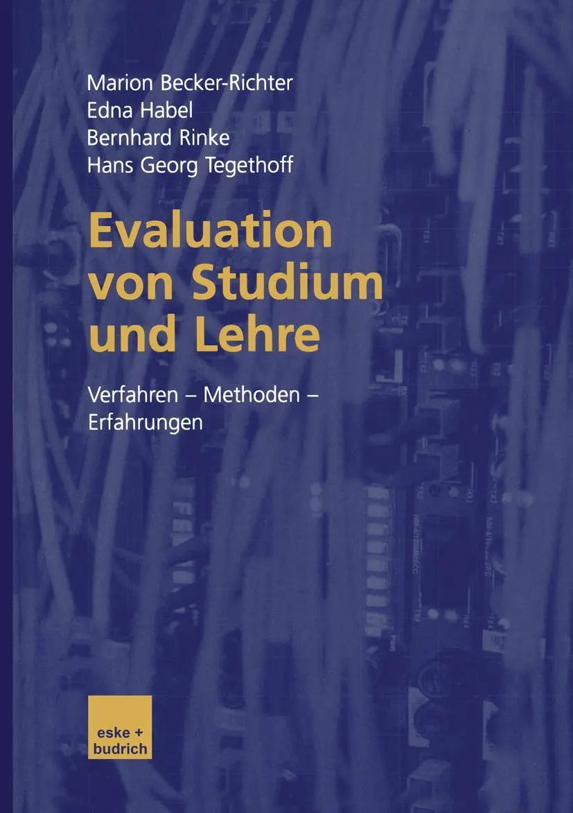 Cover: 9783810034625 | Evaluation von Studium und Lehre | Verfahren - Methoden - Erfahrungen