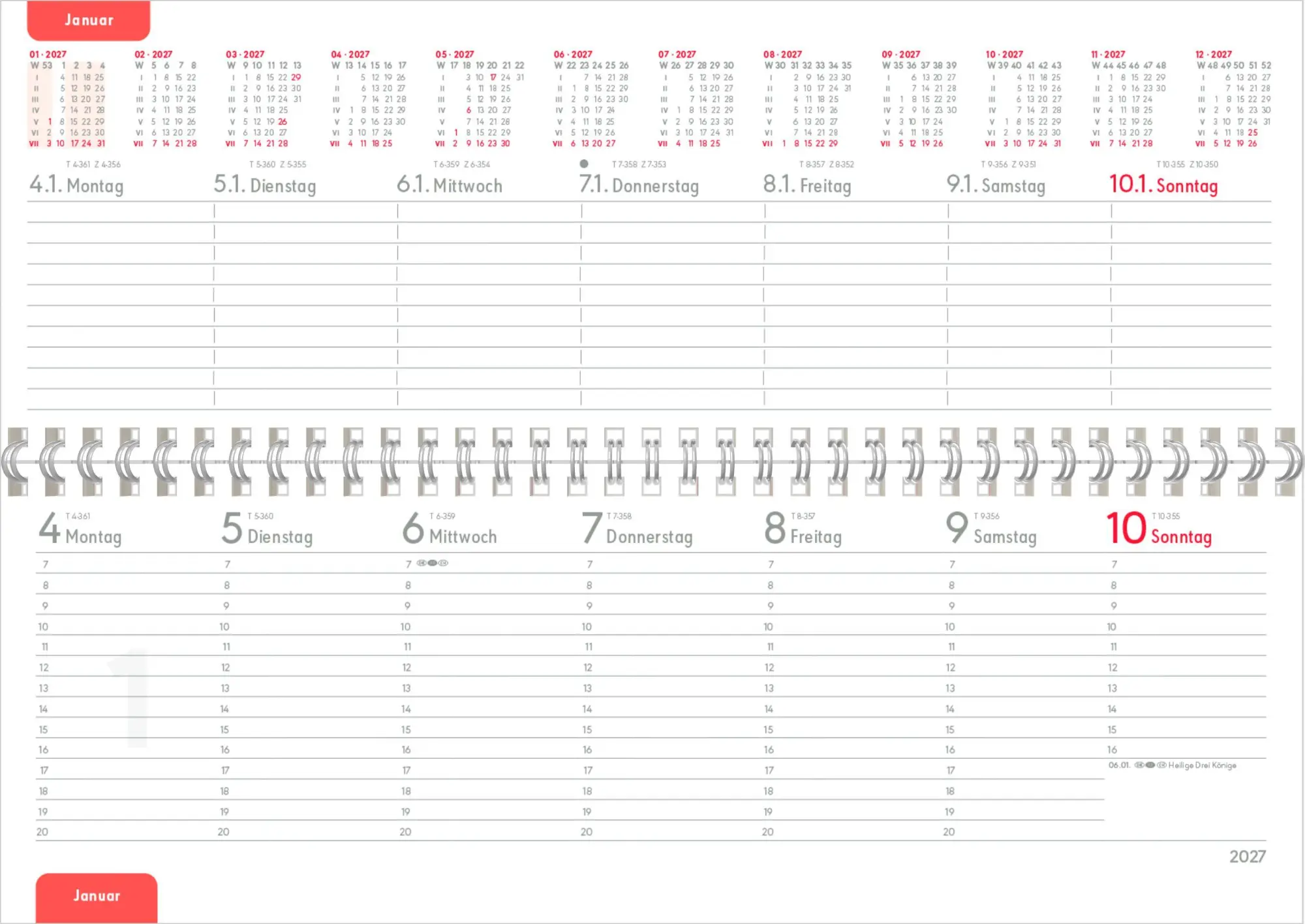 Bild: 4069095014725 | Tischquerkalender Style Pastell 2027 | Neumann Verlage GmbH &amp; Co. KG