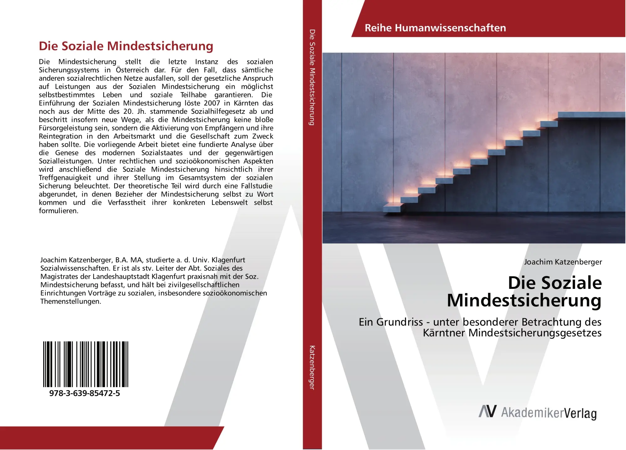 Cover: 9783639854725 | Die Soziale Mindestsicherung | Joachim Katzenberger | Taschenbuch