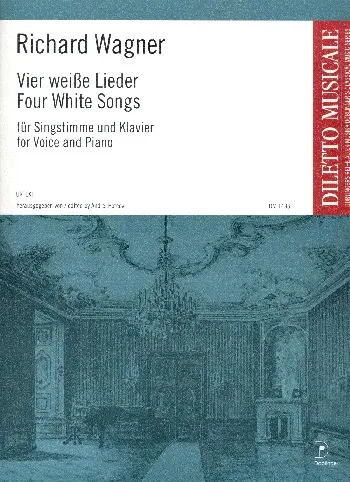 4 weiße Lieder für Gesang (hoch) und Klavier Partitur