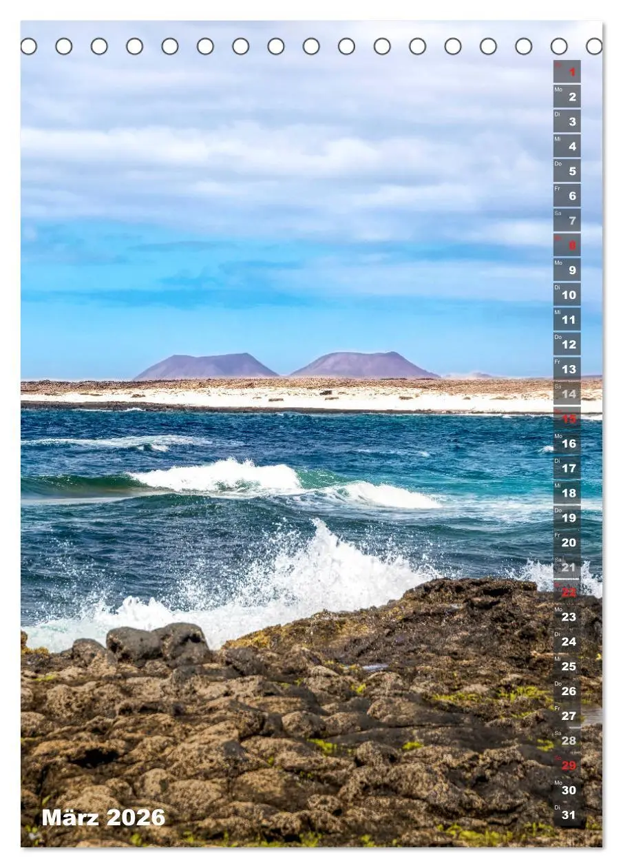 Bild: 9783516394825 | FUERTEVENTURA Südsee-Flair (Tischkalender 2026 DIN A5 hoch),...