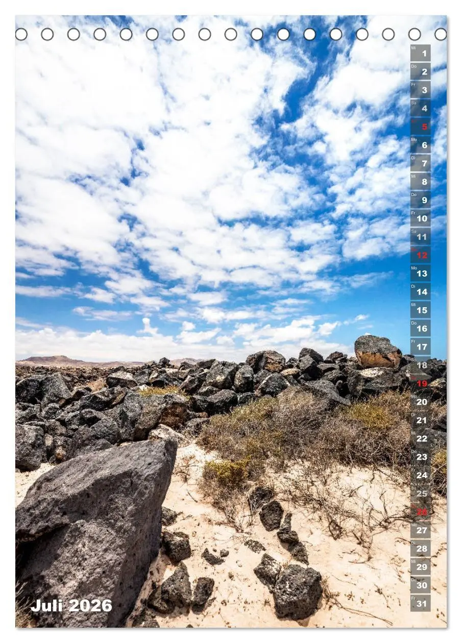 Bild: 9783516394825 | FUERTEVENTURA Südsee-Flair (Tischkalender 2026 DIN A5 hoch),...