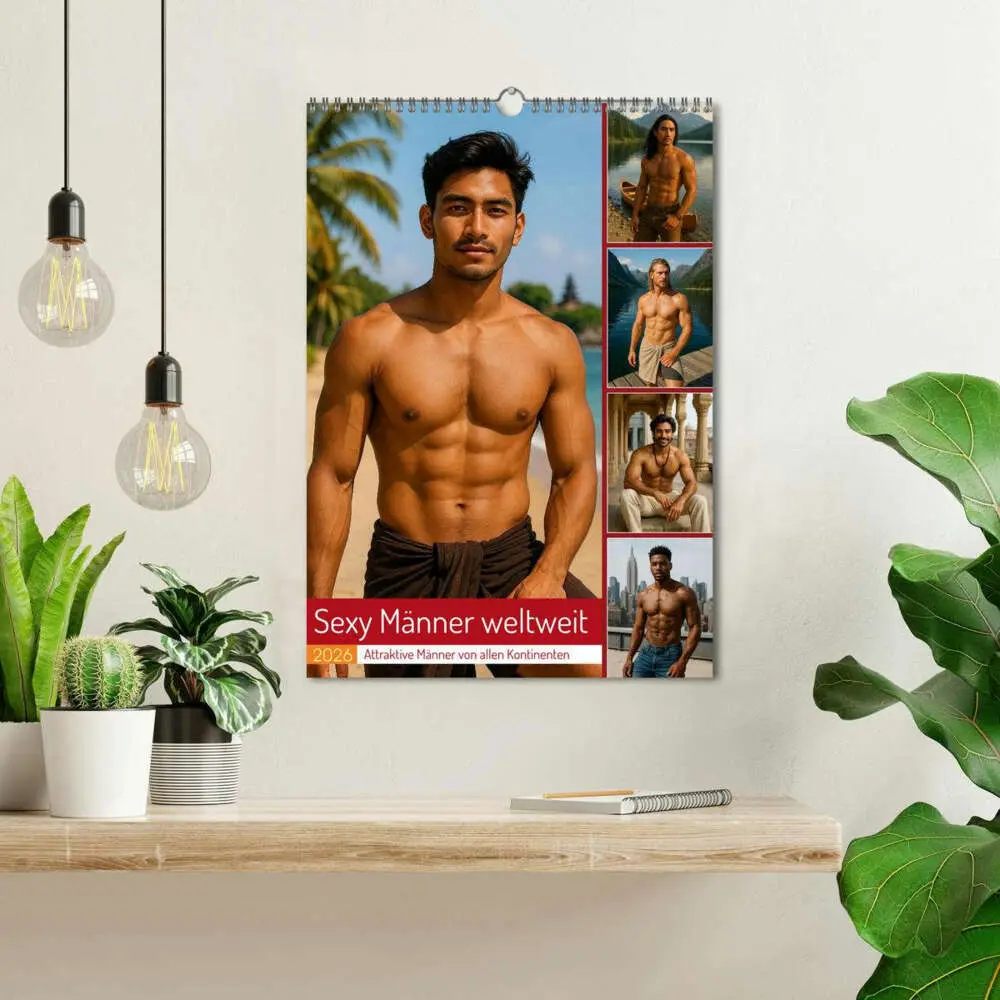 Bild: 9783516604825 | Sexy Männer weltweit (Wandkalender 2026 DIN A3 hoch), CALVENDO...