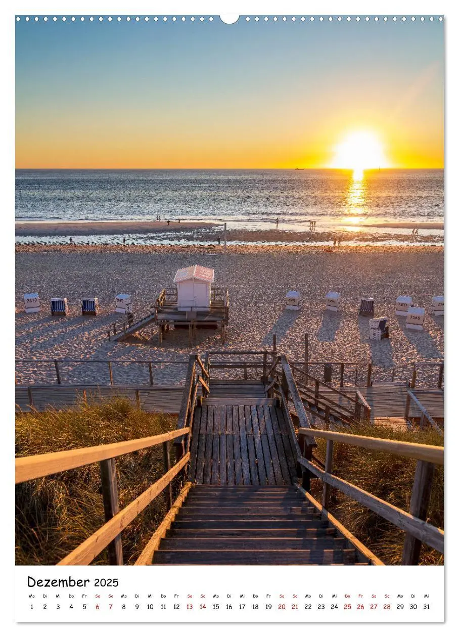 Bild: 9783435894925 | Bezauberndes Sylt (Wandkalender 2025 DIN A2 hoch), CALVENDO...