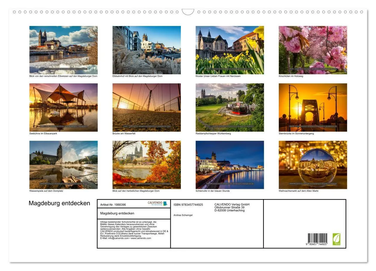 Bild: 9783457744925 | Magdeburg entdecken (Wandkalender 2026 DIN A2 quer), CALVENDO...