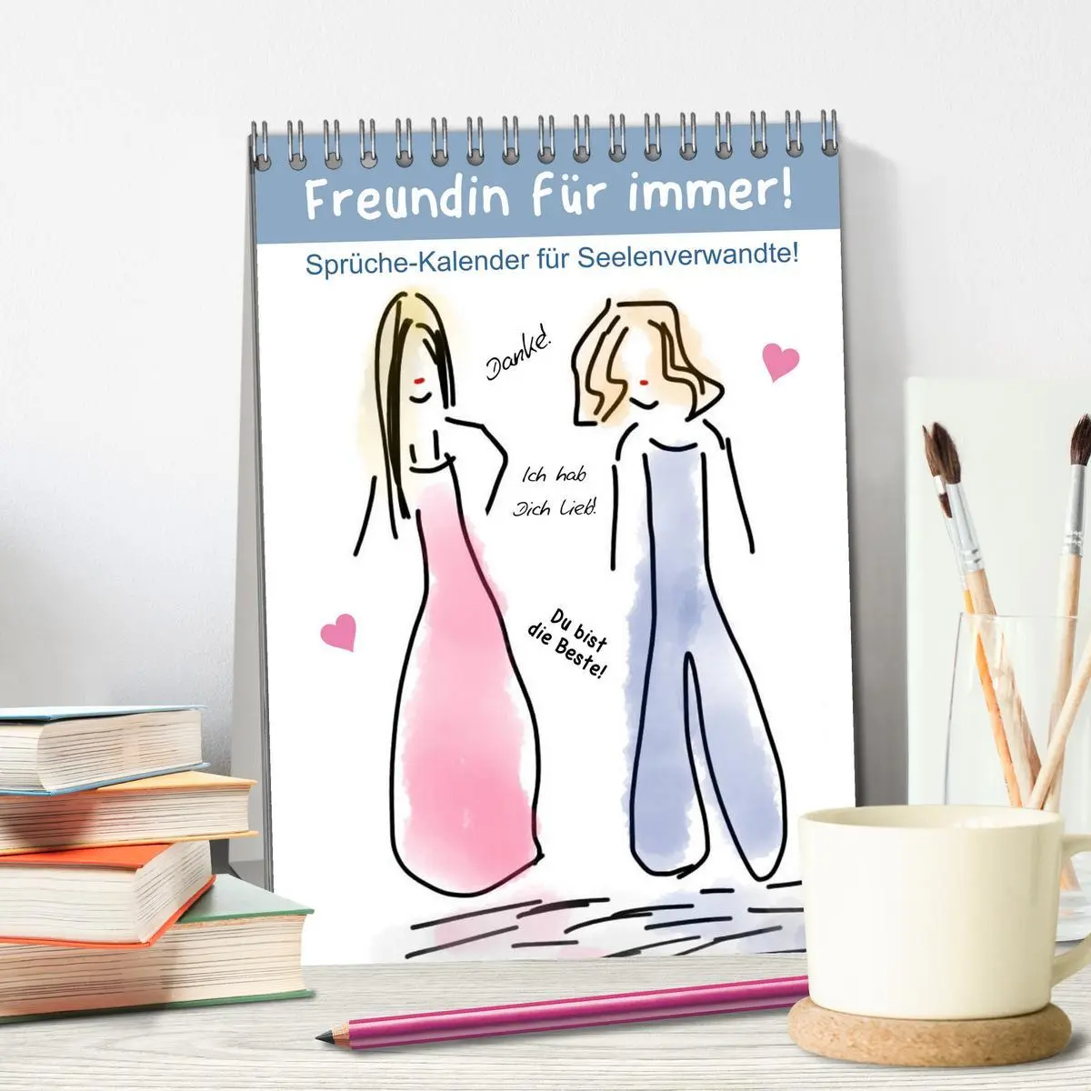 Bild: 9783516384925 | Freundin für immer! Sprüche-Kalender für Seelenverwandte!...