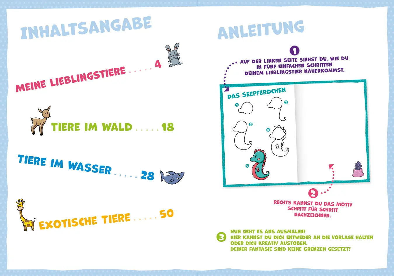 Bild: 9783788644925 | Zeichnen für Kindergartenkinder. Schritt für Schritt. Tiere | Buch