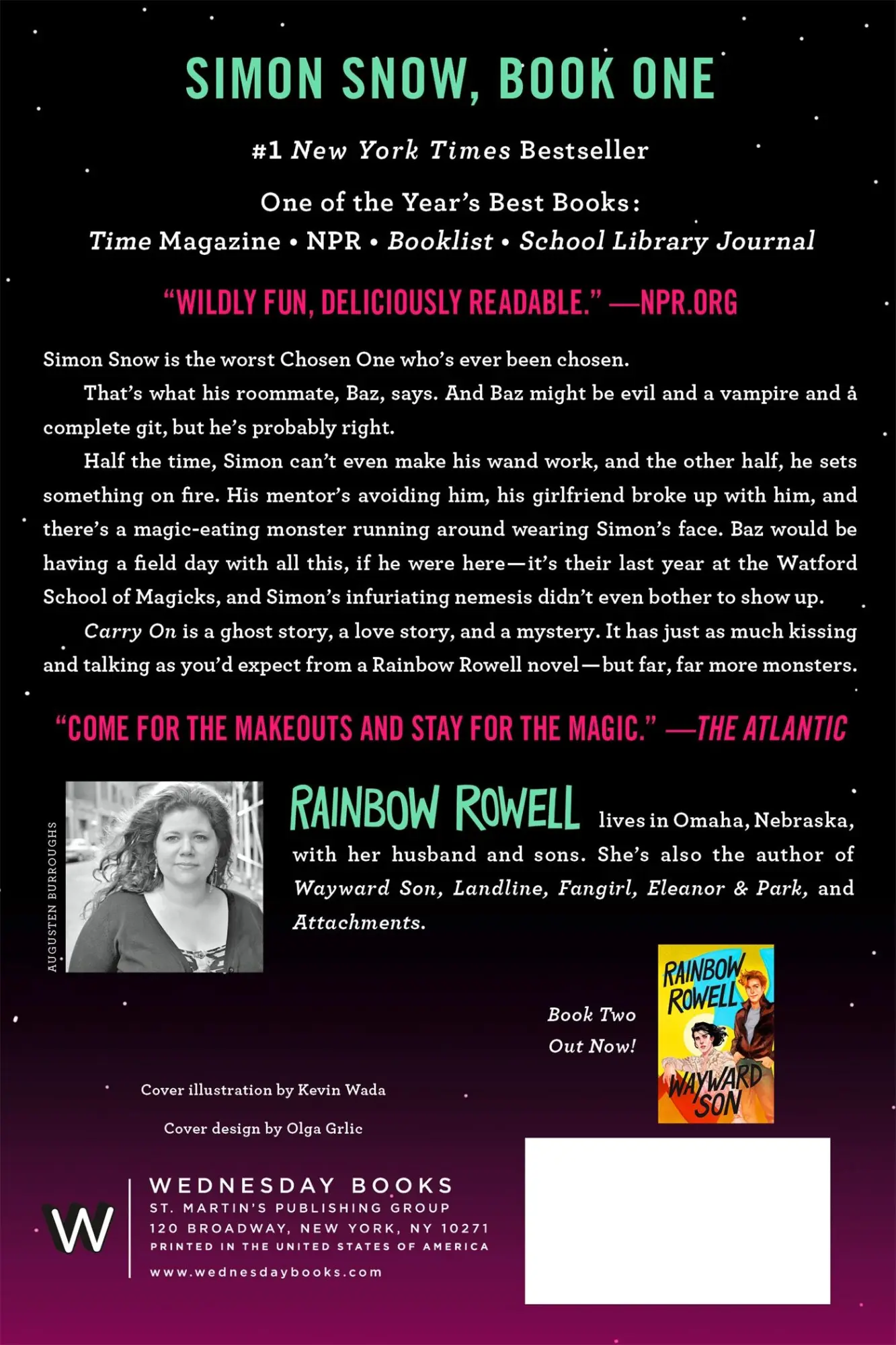 Rückseite: 9781250135025 | Carry On | Rainbow Rowell | Taschenbuch | Simon Snow Trilogy | 521 S.