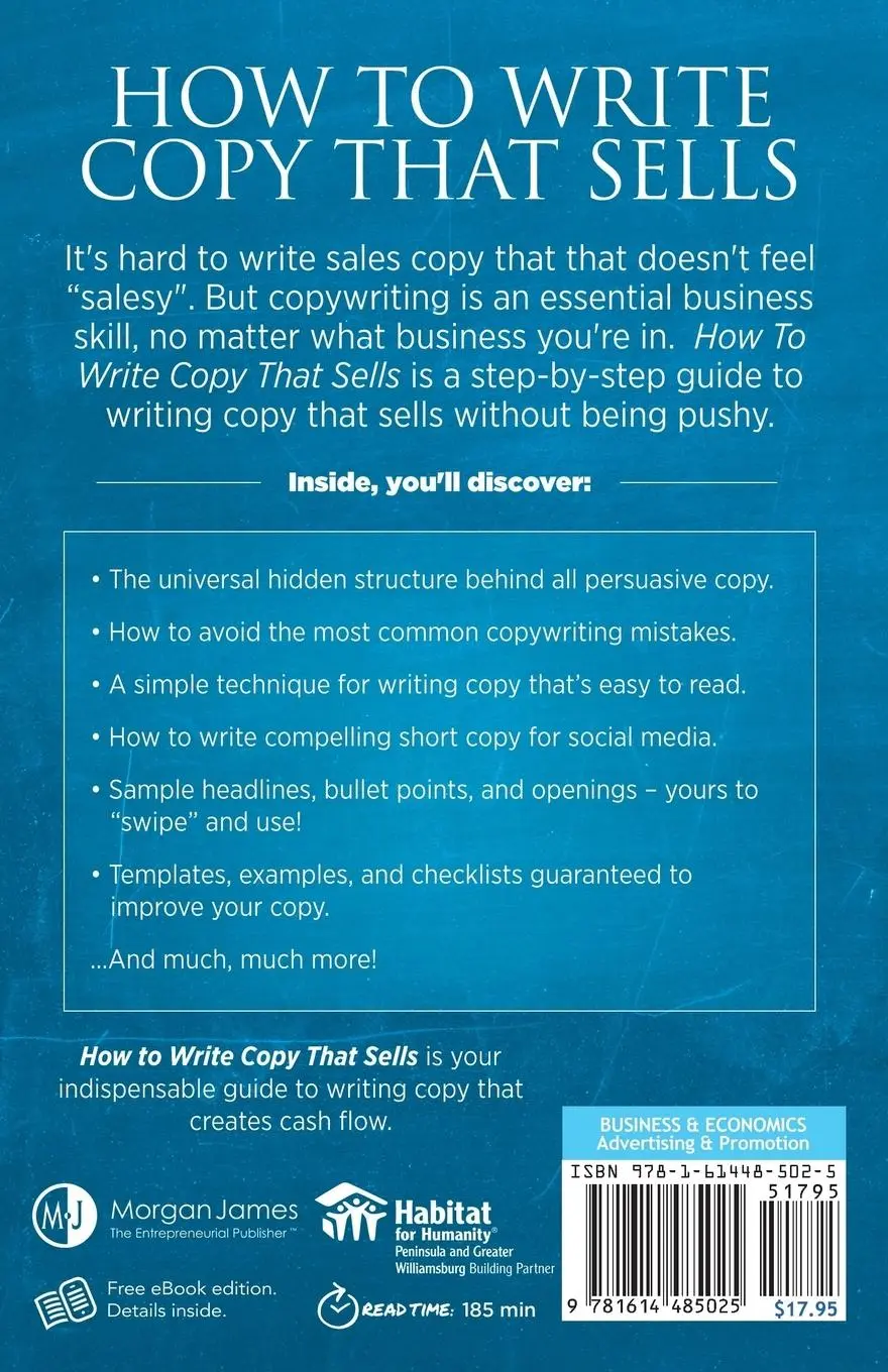 Rückseite: 9781614485025 | How to Write Copy That Sells | Ray Edwards | Taschenbuch | Englisch
