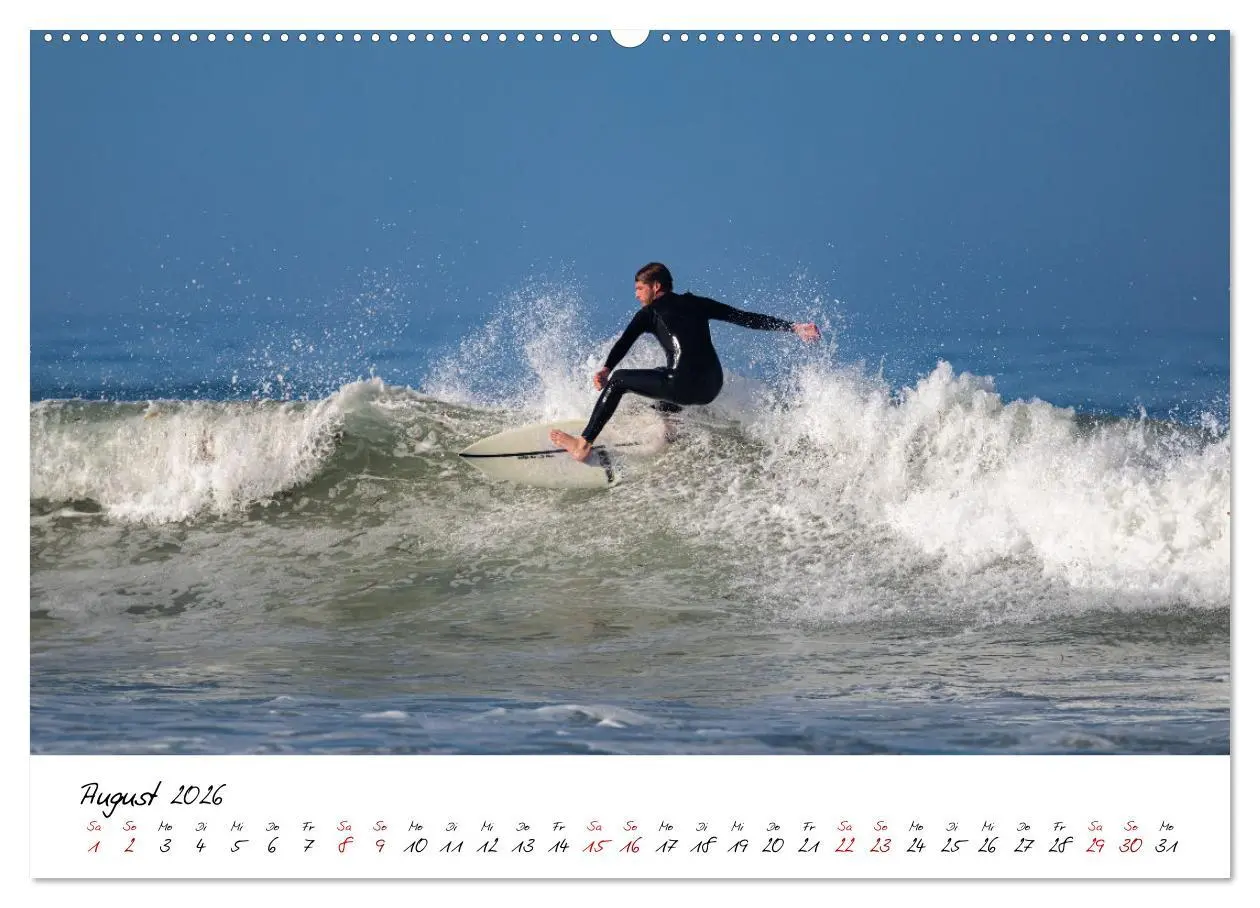 Bild: 9783457565025 | Surfen in der Bretagne (Wandkalender 2026 DIN A2 quer), CALVENDO...