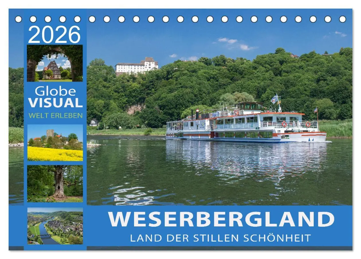 Cover: 9783457635025 | WESERBERGLAND - Land der stillen Schönheit (Tischkalender 2026 DIN...