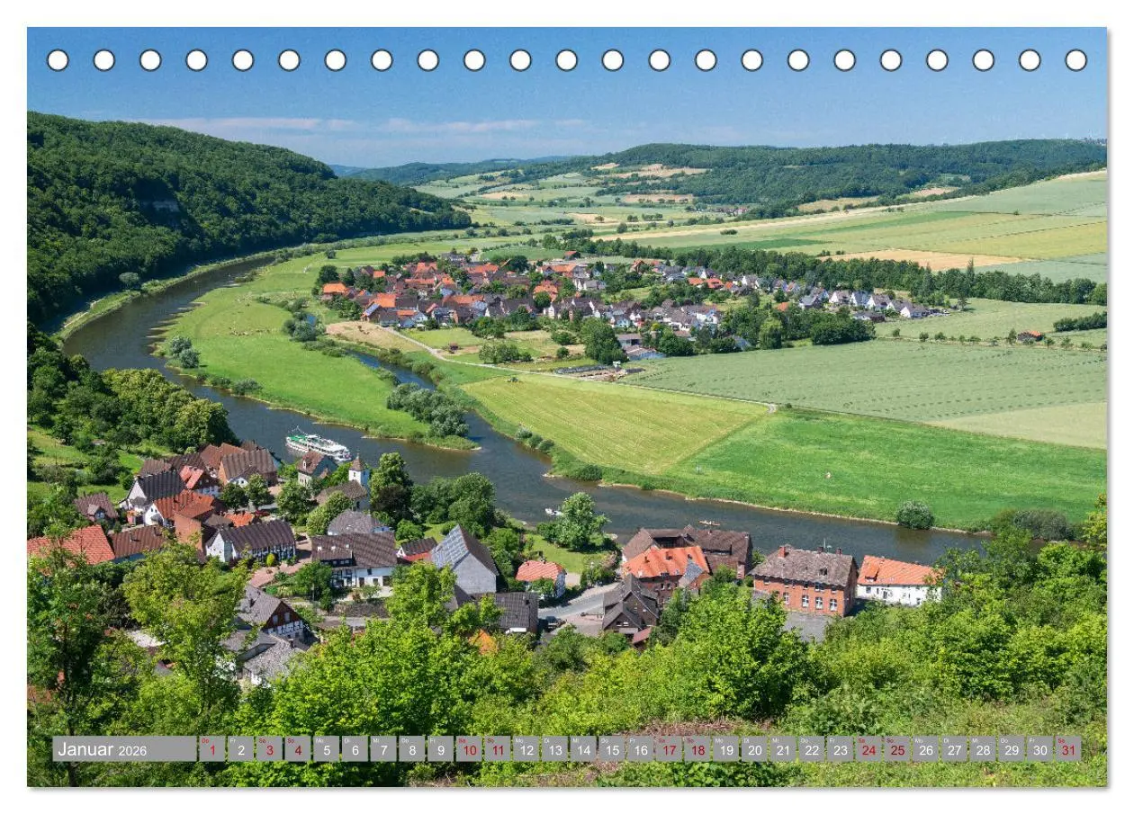 Bild: 9783457635025 | WESERBERGLAND - Land der stillen Schönheit (Tischkalender 2026 DIN...