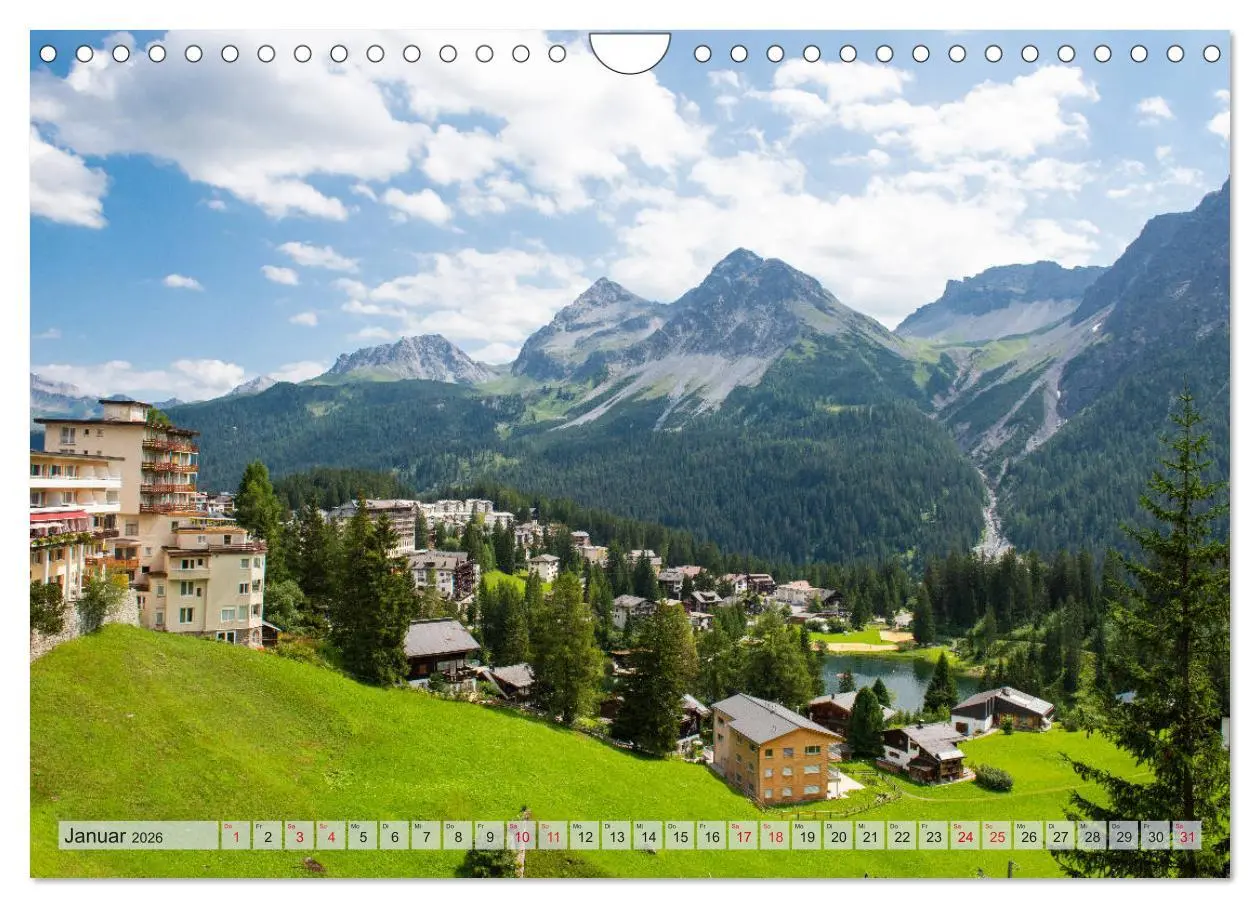 Bild: 9783457705025 | Arosa - Atemberaubende Bergkulissen (Wandkalender 2026 DIN A4...
