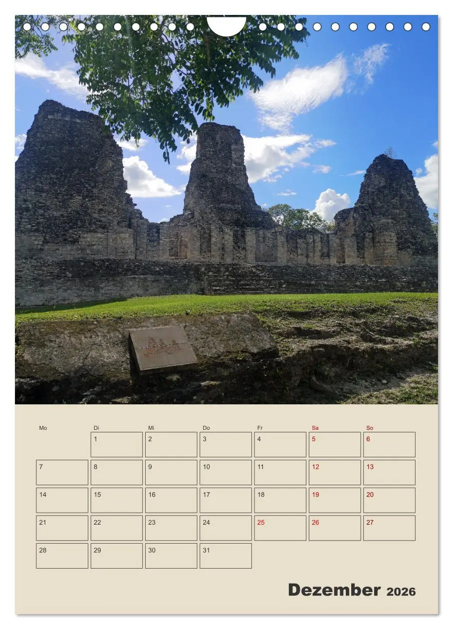 Bild: 9783516345025 | Mexiko Yucatán Terminplaner (Wandkalender 2026 DIN A4 hoch),...